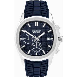 Sekonda 30276 Octaire Chronograph Blue Silicone Strap Watch - W31432