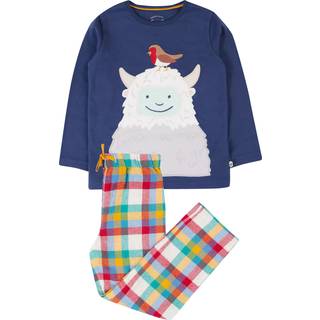 Frugi Frugi Blå Caden Ternet Julepyjamas