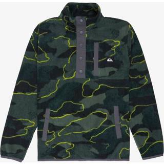 Quiksilver Kid's No Destination Half Snap Fleecesweatere Børn størrelse S - 10 Years farve grøn