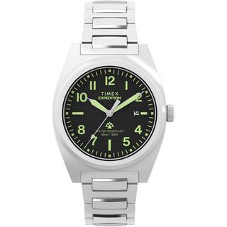 Timex Expedition Capstone Quartz Black Dial Steel Strap Men's Watch TW2Y18300