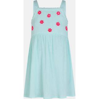 Angels By Accessorize Angels By Accessorize Blue Girls Sleeveless Floral Embroidered Dress - 110116cm