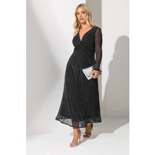 Yours Curve Yours Curve London Metallisk Maxikjole med Twist Front - 44
