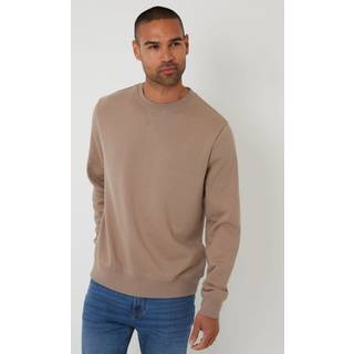 Threadbare Threadbare Brown Crew Neck Sweatshirt