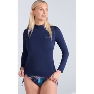 Animal Animal Blue Womens Lillie Long Sleeve Quick Drying Rash Vest