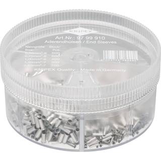 KNIPEX sortimentboks med uisolerede kabeltyller 0,50 / 0,75 / 1,00 / 1,50 / 2,50 mm2 1900 dele