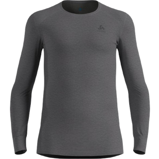 Odlo Men's Active Warm ECO Baselayer Shirt Steel Grey Melange, S