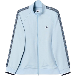 Pretty Green Eclipse Paisley Tape Track Top Blue