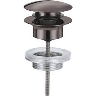 Grohe Push-up bundventil med overløb - Hard graphite