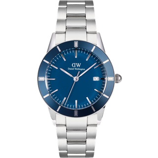 Daniel Wellington Iconic Paradigma Arctic Blue Sunray Dial Stainless Steel Strap Men's Watch DW00100820