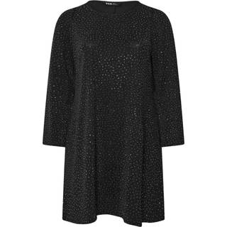 Yours Curve Yours Curve Fløjteærmede Glitter Swing Kjole - EU 48 (UK 20)