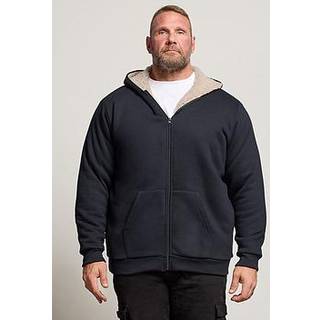 BadRhino Big & Tall BadRhino Big & Tall Teddystof foret trøje med lynlås