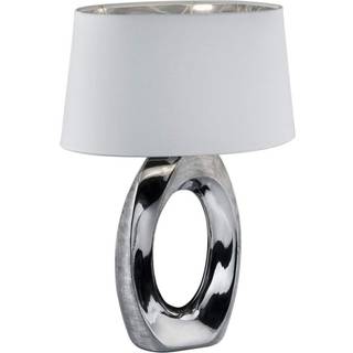 Reality Taba sølv/hvid bordlampe