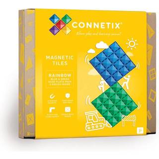 Connetix magnetplader  2 stk. - blå og grøn