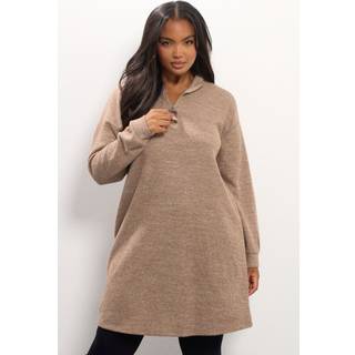 Yours Curve Yours Curve Zip Neck Trøje Kjole - 48