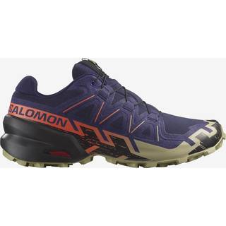 Salomon Men's Speedcross 6 Maritime Blue / Black / Cherry Tomato, 43 1/3