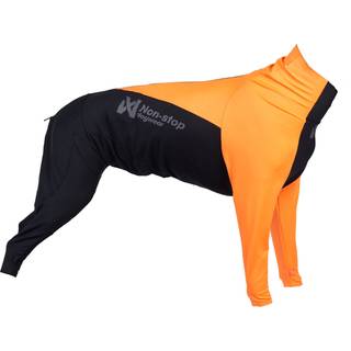 Non-stop Dogwear Protector Dog Suit Female Orange/Black, 60
