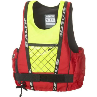Svømmevest Baltic Dinghy Pro 50N, rød/UV-gul, Medium (50 - 70 kg)