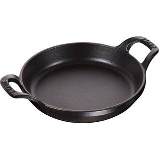 La Cocotte Rundt ovnfast fad 12cm. 0,25 liter, sort