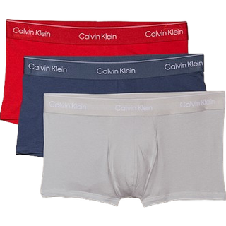 3 Pack Low Rise Trunks - Icon Cotton Stretch - Multi - M