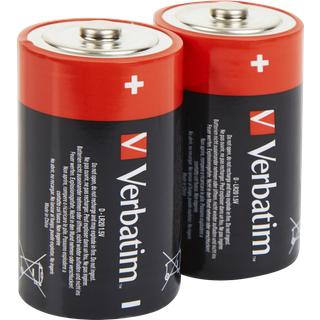 Verbatim D Batteri 2 stk. (LR20)