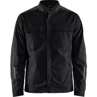 Blåkläder 4444 Industri Jakke stretch / Industri Arbejdsjakke stretch - L - Sort/Mørk Grå