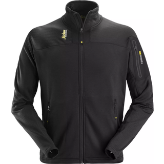 Snickers 9438 Body Mapping Microfleece jakke i sort - Str. 3XL