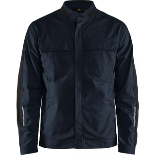 Blåkläder 4444 Industri Jakke stretch / Industri Arbejdsjakke stretch - 2XL - Mørk Marineblå/Sort
