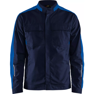 Blåkläder 4444 Industri Jakke stretch / Industri Arbejdsjakke stretch - 2XL - Marineblå/Koboltblå