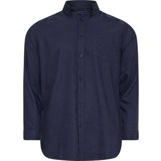 BadRhino Big & Tall BadRhino Big & Tall Blue Navy Long Sleeve Oxford Shirt - X-Large