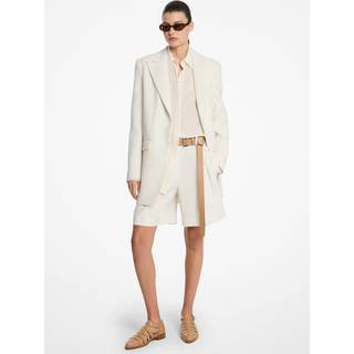 MK Linen Boyfriend Blazer - Natural - Michael Kors - EU 36