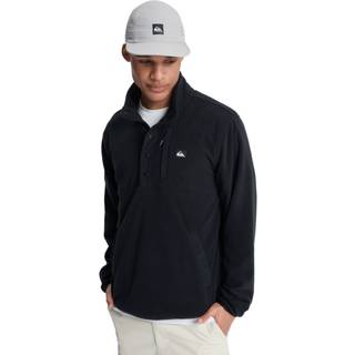Quiksilver No Destination Half Snap Fleecesweatere Herrer størrelse XL farve sort