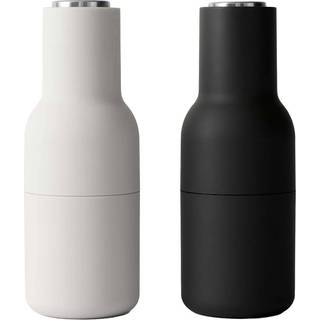 Audo Copenhagen Bottle kværn sæt med 2 stk Ash-carbon (låg i stål)