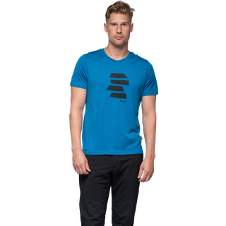 Bergans Men's Rabot Mount Wool Tee Dark Aqua Lagoon/dark Shadow Grey Pta, L