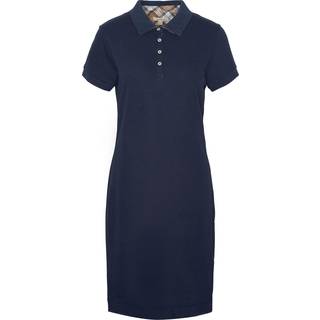 Barbour Women's Polo Dress Navy/Primrose Hessian, 14