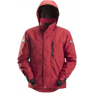 Snickers 1102 allroundwork, 37,5® vandtæt vinterjakke chilirød/sort XS