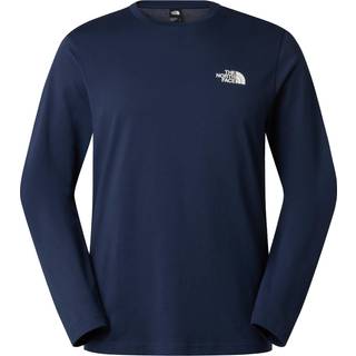 The North Face L/S Simple Dome Tee Longsleeve Herrer størrelse XS farve blå