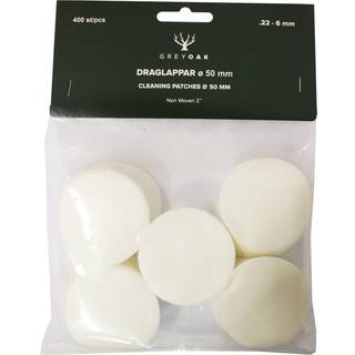 Grey Oak Cleaning Patches, 50mm, 400 pcs White, OneSize