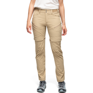 Bergans Women's Convertible Zip-Off Softshell Pants Warm Sand, 44