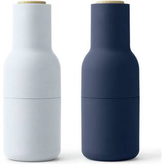 Audo Copenhagen - Bottle Grinder Blues Plastic, Beech Lid - Kværnere - Norm Architects - Blå