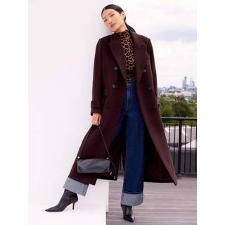 Ro & Zo Ro & Zo Brun Oversized Frakke i Uld Blend