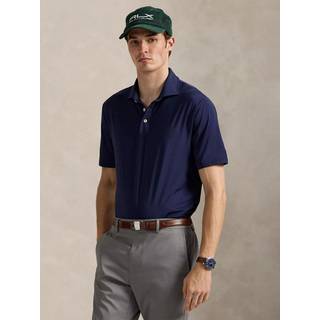 Ralph Lauren Ralph Lauren Blå Letvægts Airflow Polo-skjorte - XX-Large