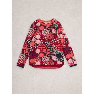 White Stuff White Stuff Red Clara Long Sleeve Stripe T-Shirt