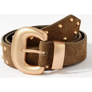 Mint Velvet Bælte i ruskind med mintfarvet fløjl