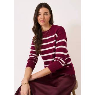 Crew Clothing Crew Clothing Red Stripe Cotton Jumper