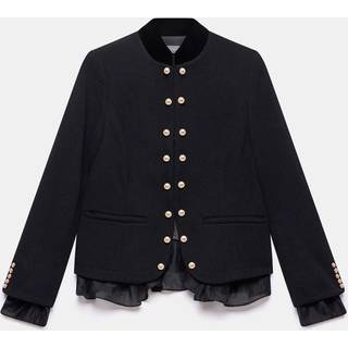 Mint Velvet Mint Velvet militær Jakke i uld Blend