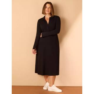 Live Unlimited Live Unlimited Midi Kjole med polokrave og jerseyprint - EU 48 (UK 20)