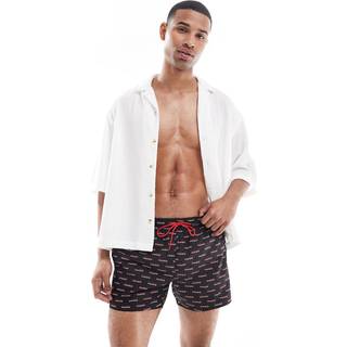 Badeshorts med gennemgående logoprint