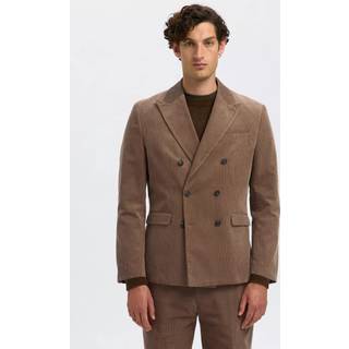 Regular Fit Fløjl Dobbeltradet Blazer