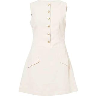 Amy Lynn Amy Lynn Cream Rita Soft Tailored A-line Mini Shift Dress - 16