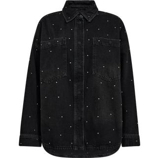 Emma Studs Skjorte, Dark Grey, L
